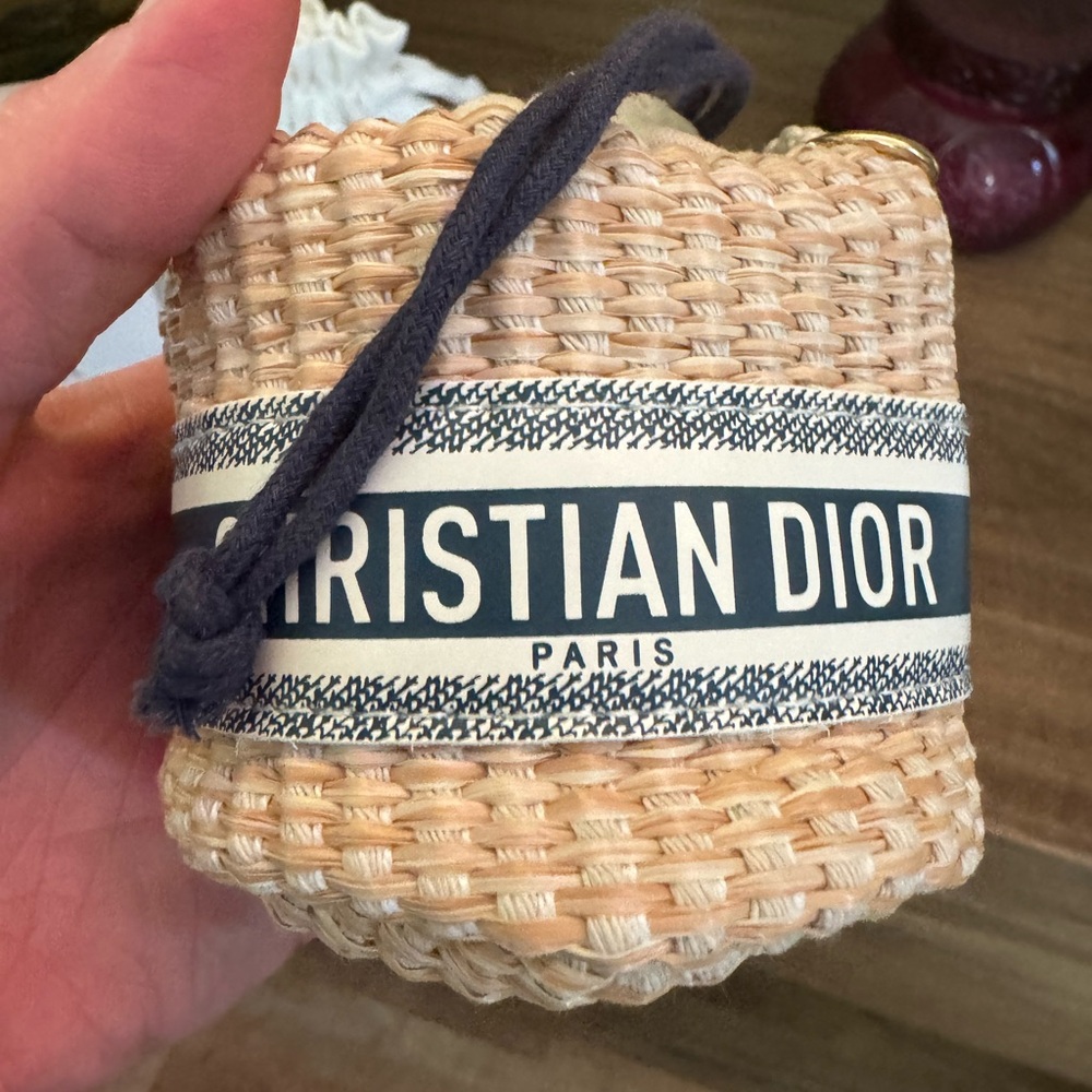 Christian Dior Woven Mini Bag with Drawstring - Picture 4 of 8